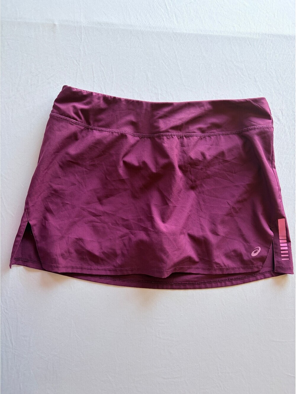 ASICS Women’s Running Skort Size M Purple Built-In Shorts Reflective Athletic